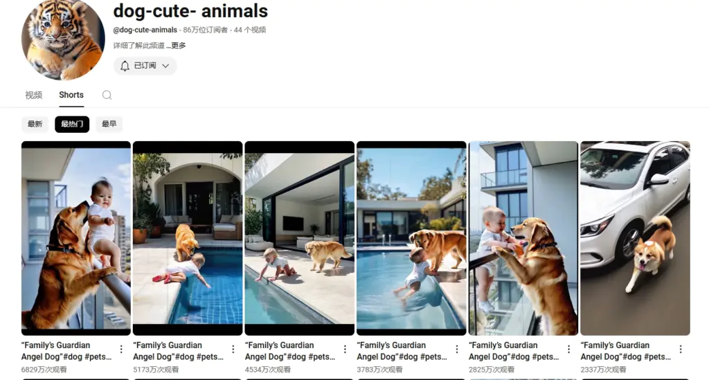 近期数据火爆的AI动物救援的对标账号。。。-搞钱风向标论坛-航海社群内容-航海圈